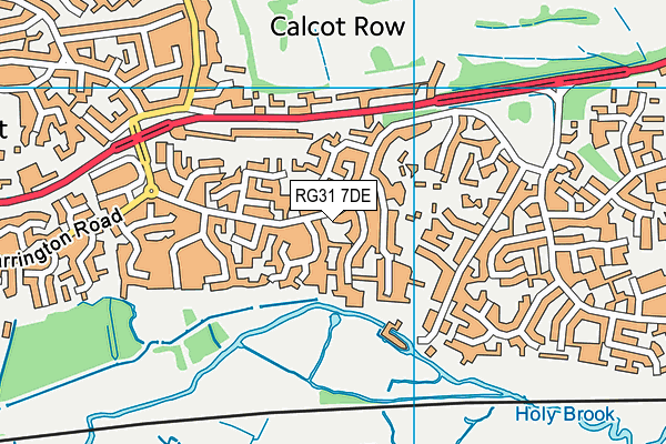 RG31 7DE map - OS VectorMap District (Ordnance Survey)