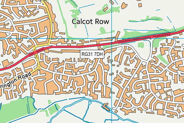 RG31 7DH map - OS VectorMap District (Ordnance Survey)