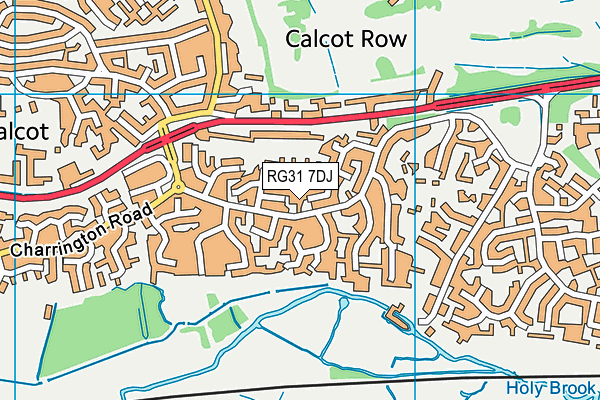 RG31 7DJ map - OS VectorMap District (Ordnance Survey)