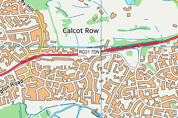 RG31 7DN map - OS VectorMap District (Ordnance Survey)