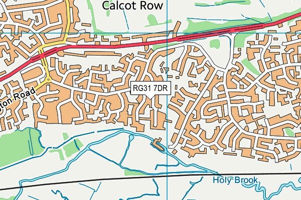 RG31 7DR map - OS VectorMap District (Ordnance Survey)