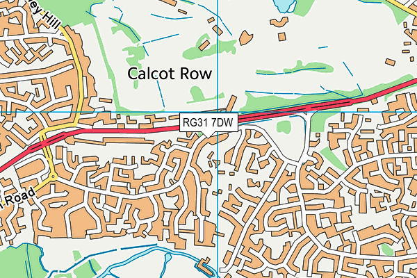 RG31 7DW map - OS VectorMap District (Ordnance Survey)