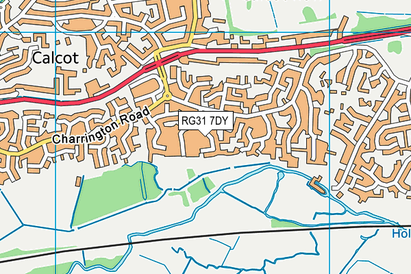RG31 7DY map - OS VectorMap District (Ordnance Survey)