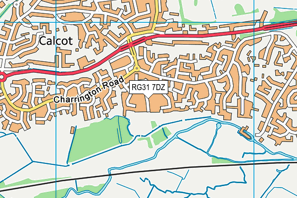 RG31 7DZ map - OS VectorMap District (Ordnance Survey)