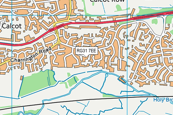 RG31 7EE map - OS VectorMap District (Ordnance Survey)