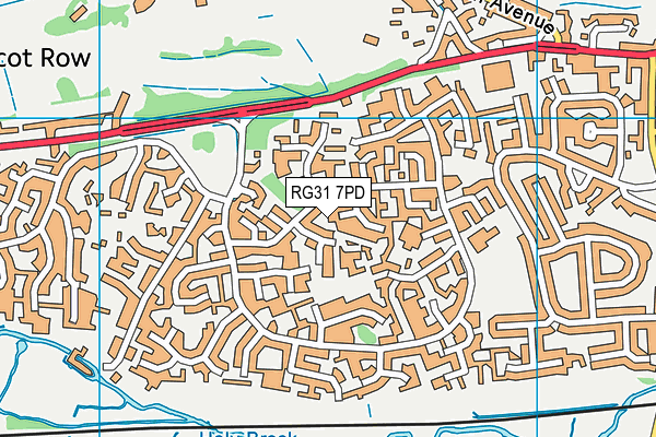 RG31 7PD map - OS VectorMap District (Ordnance Survey)