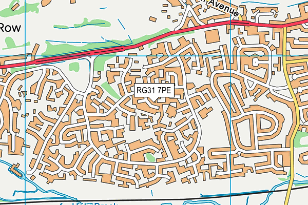 RG31 7PE map - OS VectorMap District (Ordnance Survey)