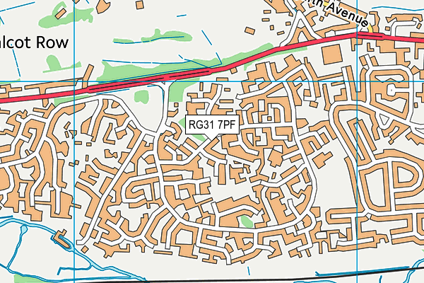 RG31 7PF map - OS VectorMap District (Ordnance Survey)