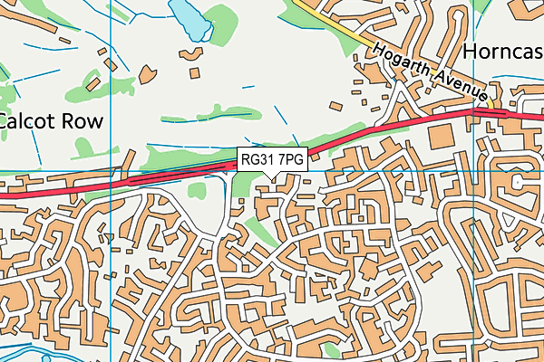 RG31 7PG map - OS VectorMap District (Ordnance Survey)