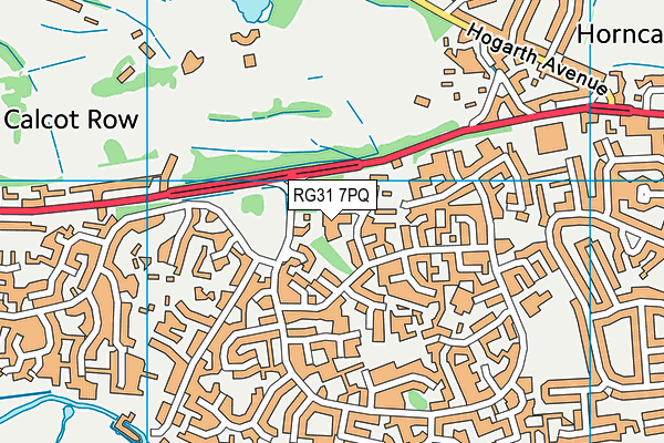 RG31 7PQ map - OS VectorMap District (Ordnance Survey)