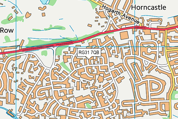 RG31 7QB map - OS VectorMap District (Ordnance Survey)