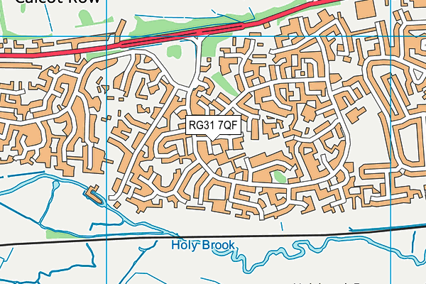 RG31 7QF map - OS VectorMap District (Ordnance Survey)