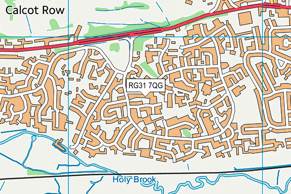 RG31 7QG map - OS VectorMap District (Ordnance Survey)