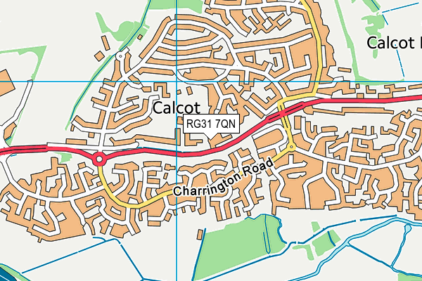 RG31 7QN map - OS VectorMap District (Ordnance Survey)