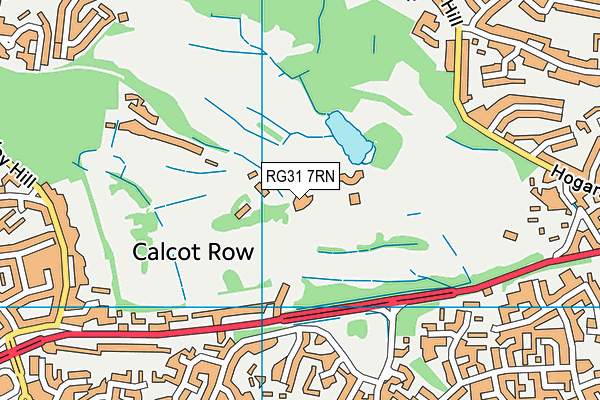Calcot Park Golf Club map (RG31 7RN) - OS VectorMap District (Ordnance Survey)