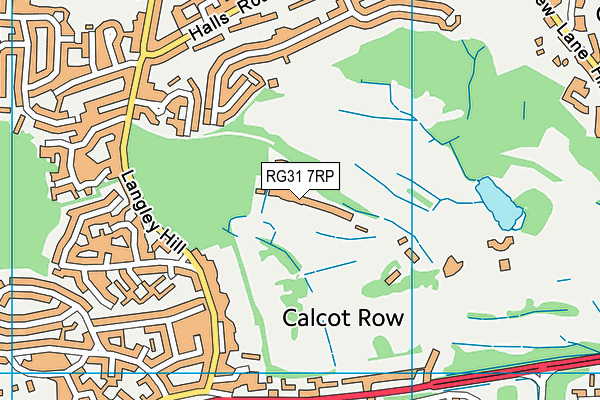 RG31 7RP map - OS VectorMap District (Ordnance Survey)