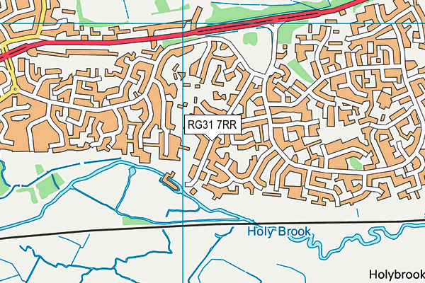 RG31 7RR map - OS VectorMap District (Ordnance Survey)