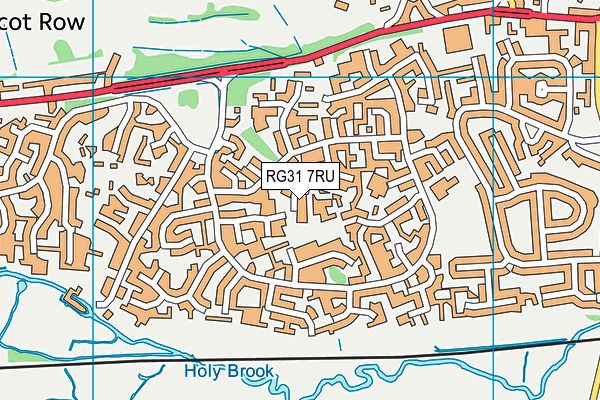 RG31 7RU map - OS VectorMap District (Ordnance Survey)