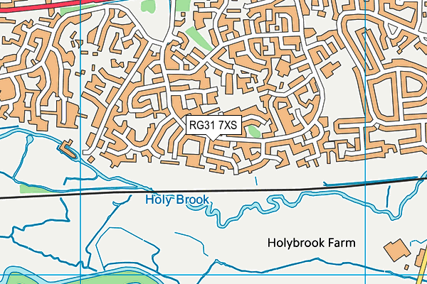 RG31 7XS map - OS VectorMap District (Ordnance Survey)