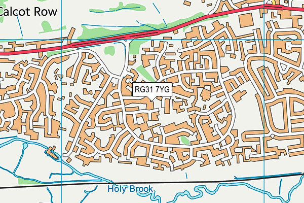 RG31 7YG map - OS VectorMap District (Ordnance Survey)