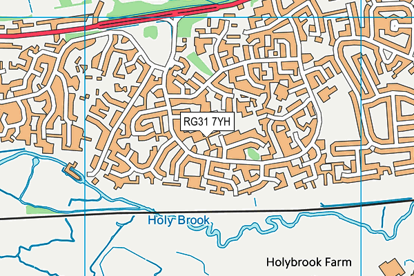 RG31 7YH map - OS VectorMap District (Ordnance Survey)