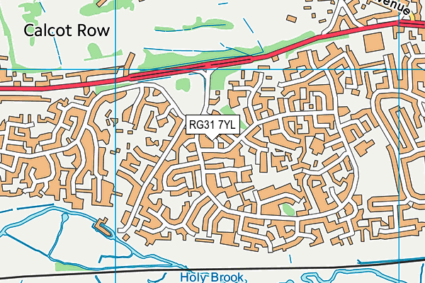 RG31 7YL map - OS VectorMap District (Ordnance Survey)