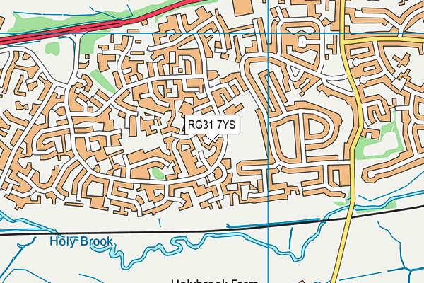 RG31 7YS map - OS VectorMap District (Ordnance Survey)