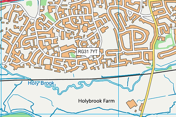 Kennett Valley Primary School map (RG31 7YT) - OS VectorMap District (Ordnance Survey)