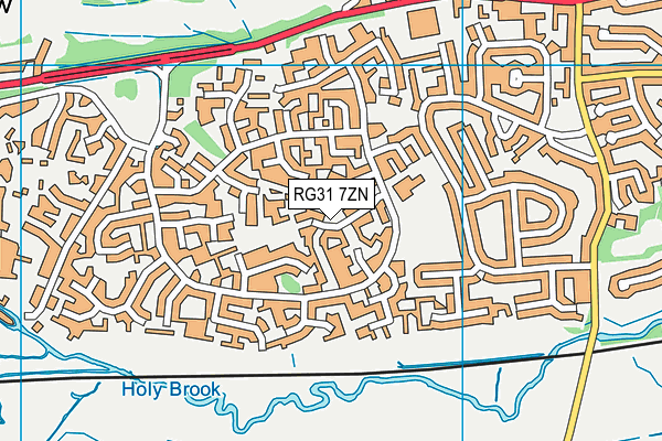 RG31 7ZN map - OS VectorMap District (Ordnance Survey)