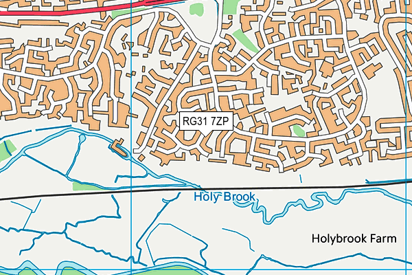 RG31 7ZP map - OS VectorMap District (Ordnance Survey)