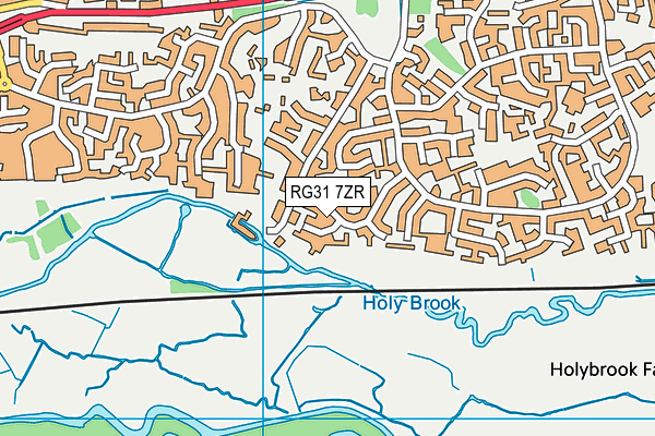 RG31 7ZR map - OS VectorMap District (Ordnance Survey)