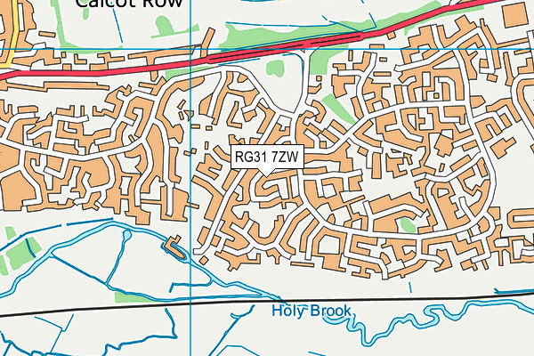 RG31 7ZW map - OS VectorMap District (Ordnance Survey)