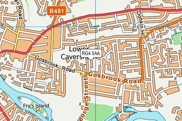 St Anne's Catholic Primary School map (RG4 5AA) - OS VectorMap District (Ordnance Survey)