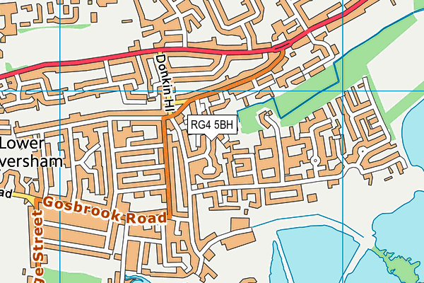 RG4 5BH map - OS VectorMap District (Ordnance Survey)