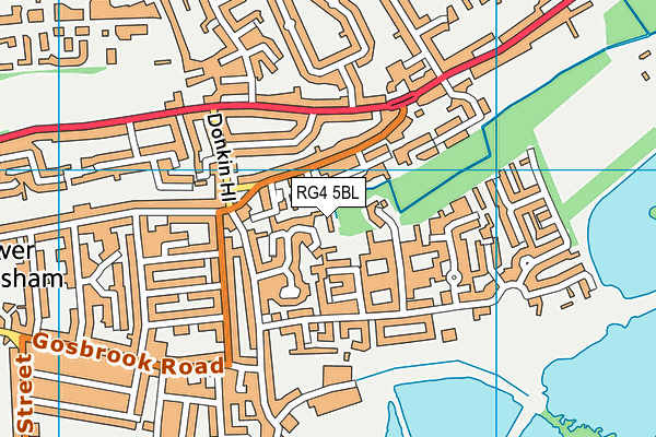 RG4 5BL map - OS VectorMap District (Ordnance Survey)