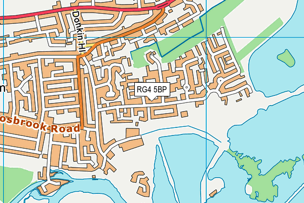 RG4 5BP map - OS VectorMap District (Ordnance Survey)