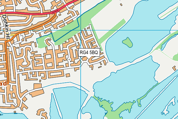 RG4 5BQ map - OS VectorMap District (Ordnance Survey)