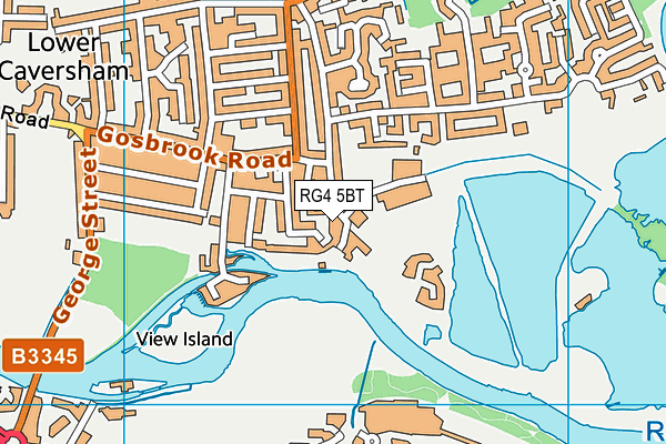 RG4 5BT map - OS VectorMap District (Ordnance Survey)