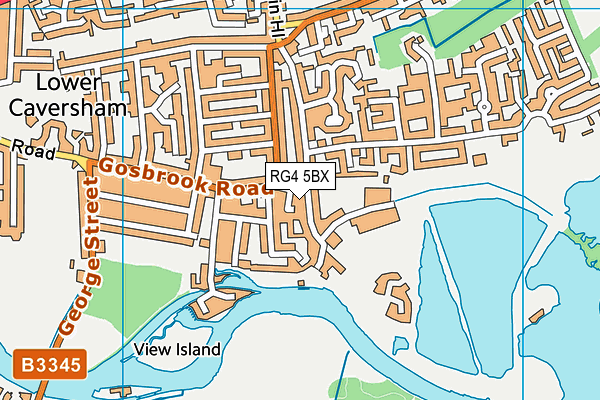 RG4 5BX map - OS VectorMap District (Ordnance Survey)