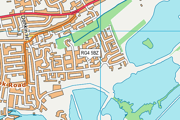 RG4 5BZ map - OS VectorMap District (Ordnance Survey)