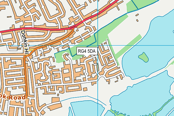 RG4 5DA map - OS VectorMap District (Ordnance Survey)