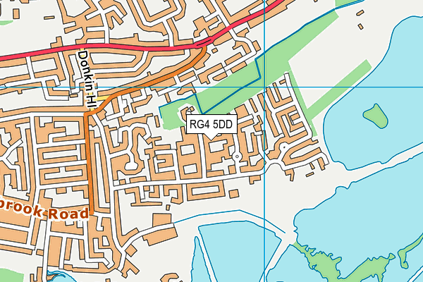 RG4 5DD map - OS VectorMap District (Ordnance Survey)