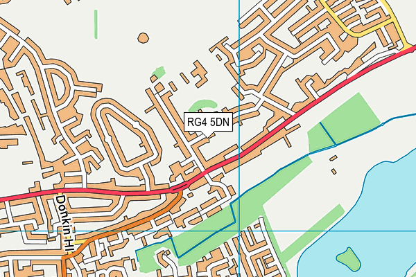 RG4 5DN map - OS VectorMap District (Ordnance Survey)
