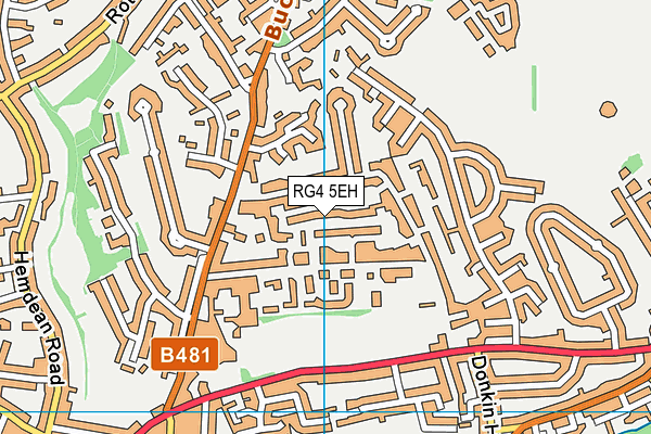 RG4 5EH map - OS VectorMap District (Ordnance Survey)
