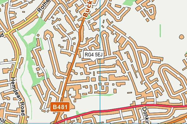 RG4 5EJ map - OS VectorMap District (Ordnance Survey)
