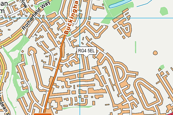 RG4 5EL map - OS VectorMap District (Ordnance Survey)