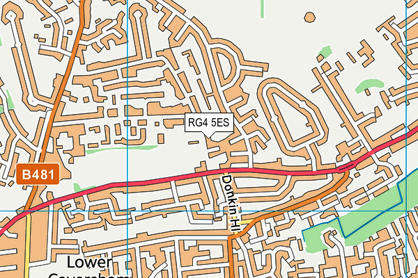 RG4 5ES map - OS VectorMap District (Ordnance Survey)