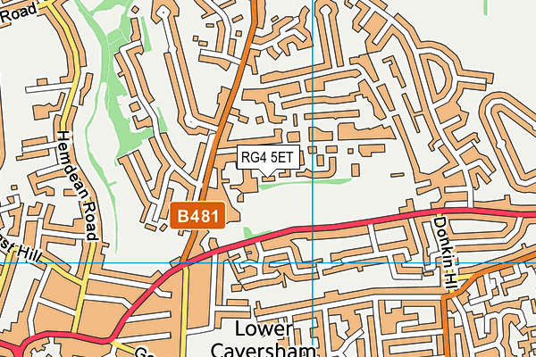 RG4 5ET map - OS VectorMap District (Ordnance Survey)