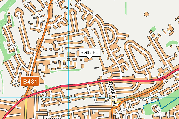 RG4 5EU map - OS VectorMap District (Ordnance Survey)