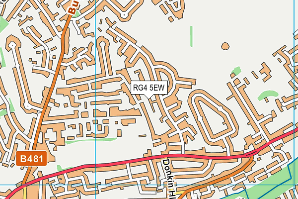 RG4 5EW map - OS VectorMap District (Ordnance Survey)